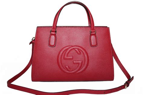 gucci red leather bag fake